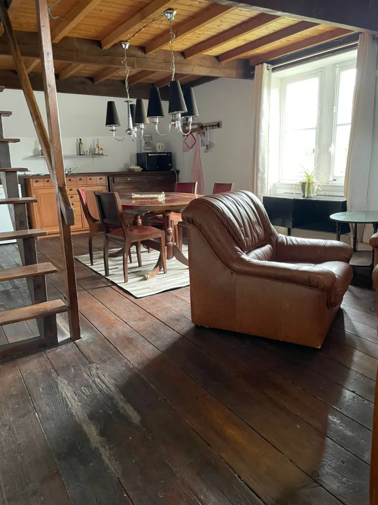 Le salon de l'appartement de l'aile gauche du château