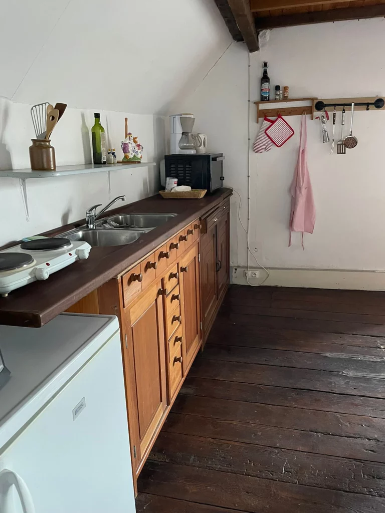 Cuisine de l'appartement de l'aile gauche du château